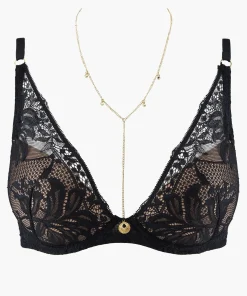 Gold Pleasure Soutien-gorge Plunge foulard