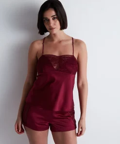 Midnight Whisper Top à fines bretelles