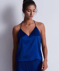 Silk Desire Top à fines bretelles
