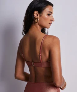 Sunlight Glow Haut de maillot de bain Bandeau coques amovibles