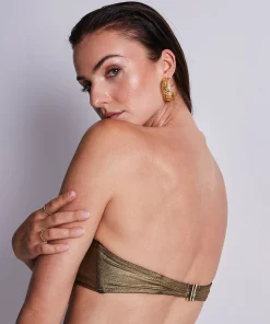 Sunlight Glow Haut de maillot de bain Bandeau coques amovibles