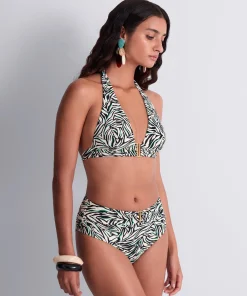 Tropical Splash Bas de maillot de bain taille haute
